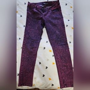 Skinny colored jeggings